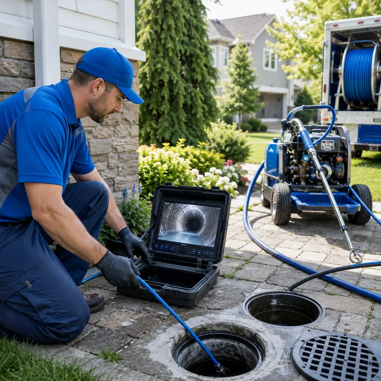 Outdoor drain cleaning professionals serving Midland, MI