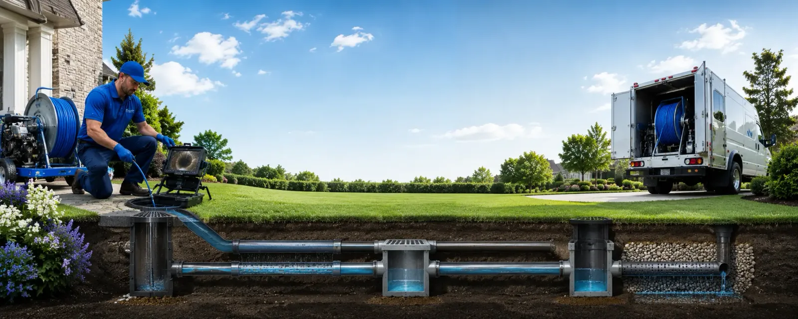 Outdoor drain cleaning information for Midland, MI